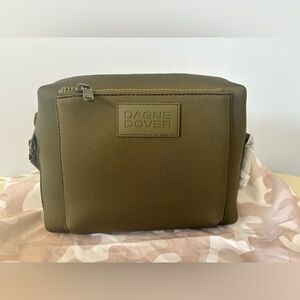 NWT Dagne Dover Micah Neoprene Crossbody Bag - Dark Moss